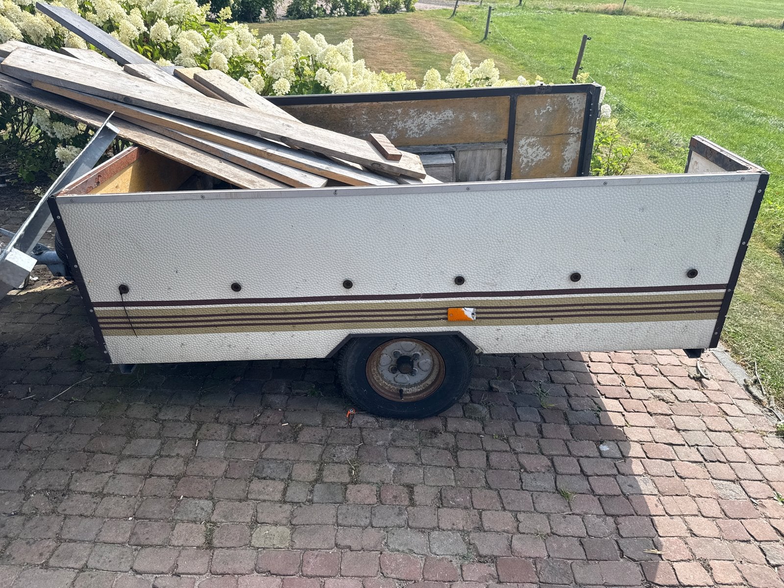 Oude aanhanger - opknapper, Auto diversen, Aanhangers en Bagagewagens, Ophalen, Gebruikt