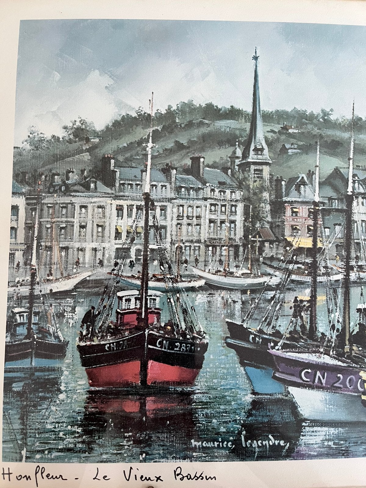 KUNSTDRUK. —. HONFLEUR. —. MAURICE LEGENDRE., Ophalen of Verzenden