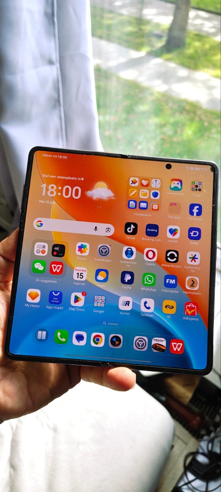 Honor Magic V2 samsung fold concurrent 512 GB, 512 GB, Ophalen of Verzenden, Zo goed als nieuw, Zwart