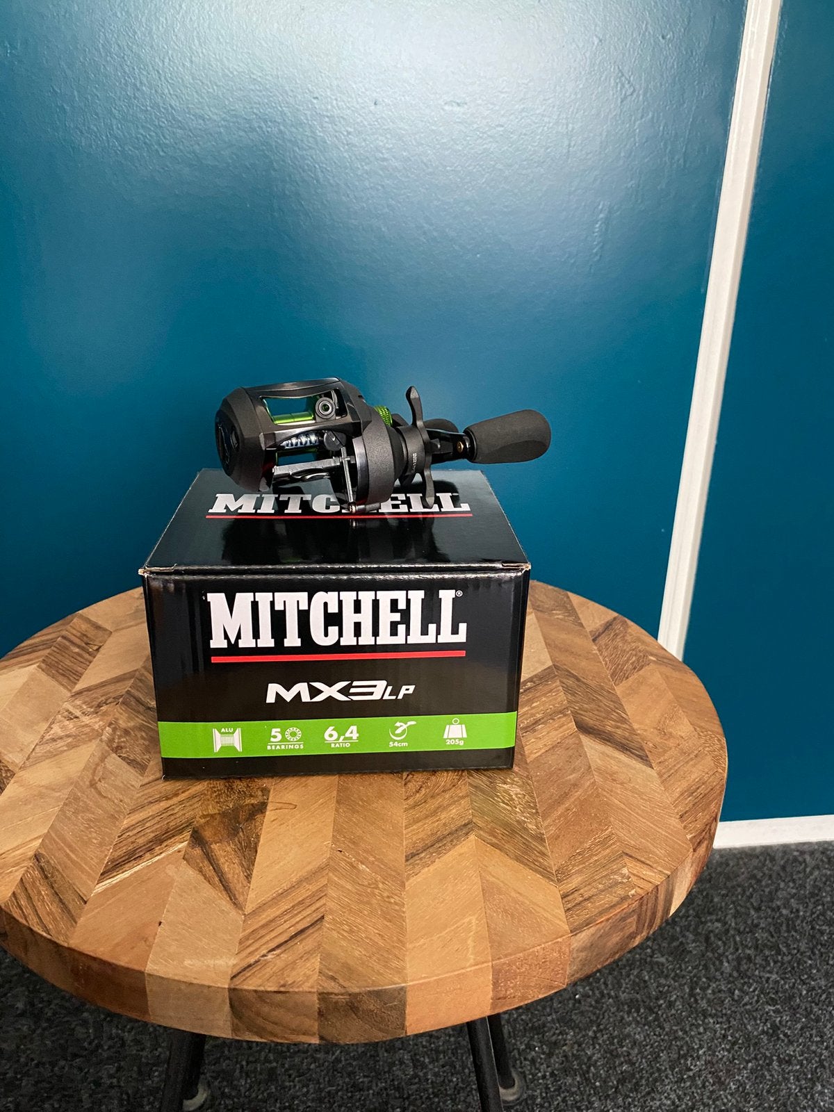 Mittchell MX3 Baitcast reel low profile, Watersport en Boten, Hengelsport | Roofvissen, D, Molen, Nieuw, Ophalen of Verzenden