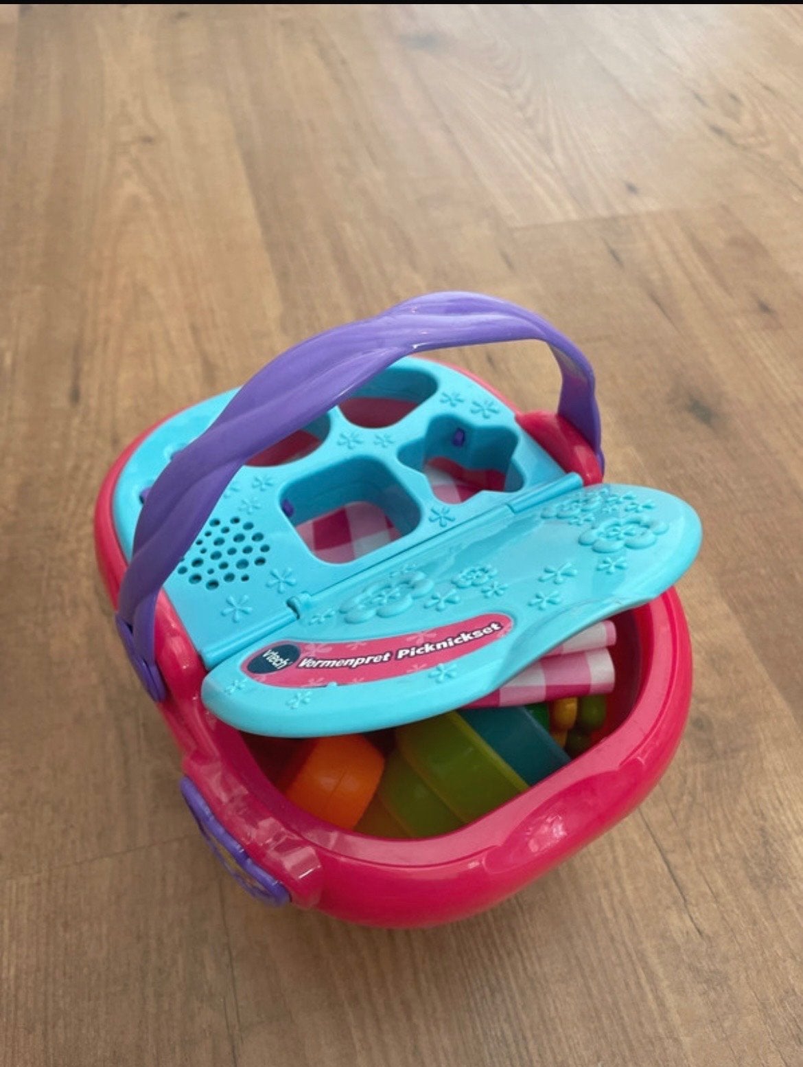 VTech Picknickmand met accessoires - Liedjes & Vormen, Ophalen, Gebruikt, Overige typen, Met geluid