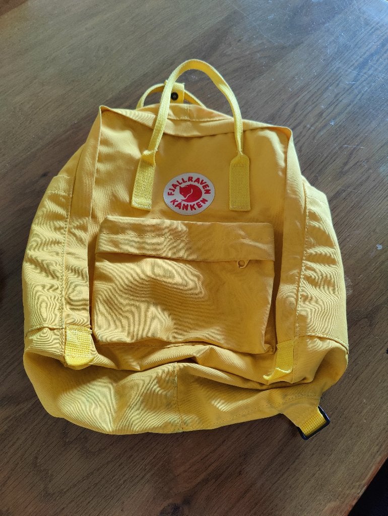 Fjällräven rugzak geel, Ophalen of Verzenden, Gebruikt, Overige merken, 30 tot 45 cm