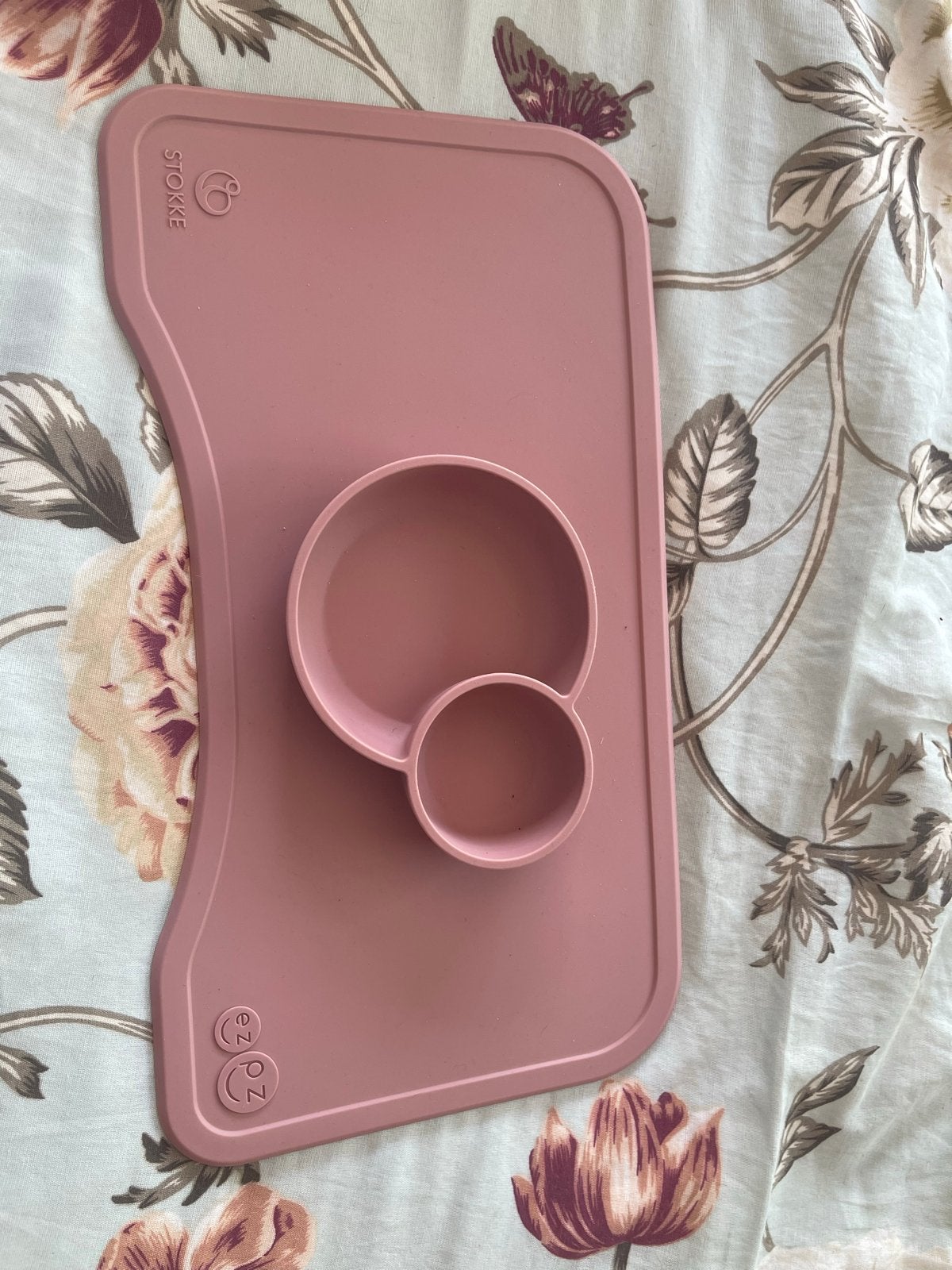 Stokke Ezpz Placemat met Kommetje - Roze, Ophalen, Zo goed als nieuw