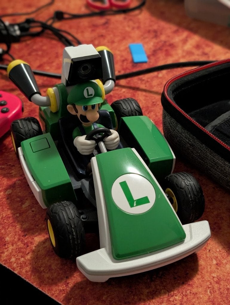 Nintendo Switch - Mario Kart Live Home Circuit Set - Luigi, Ophalen, 1 speler, Racen en Vliegen, Zo goed als nieuw