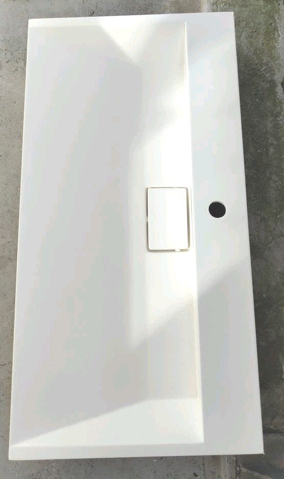 Witte Douchebak 90x46 cm met Afvoer, Ophalen