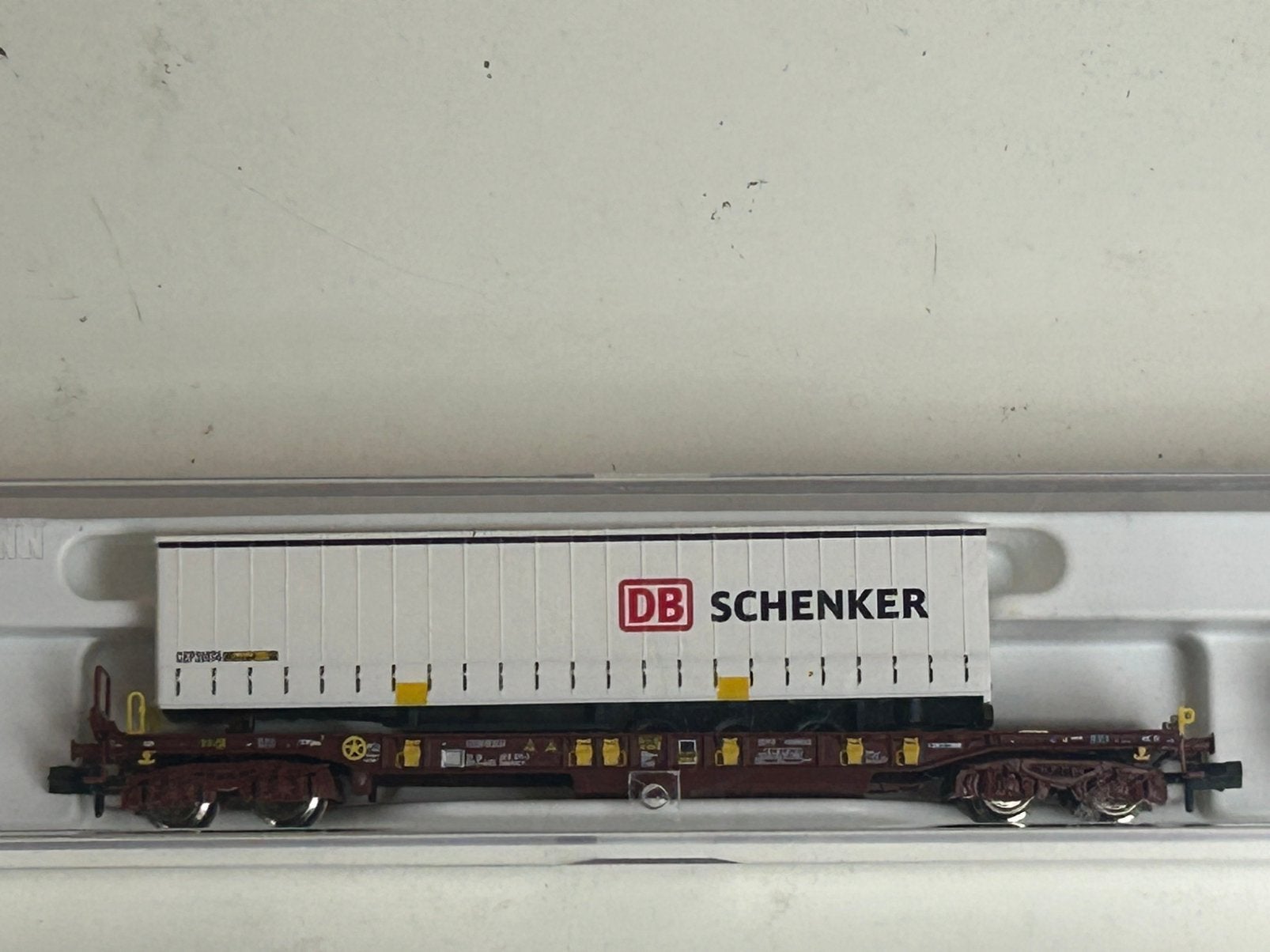 N fleischmann DB schenker trailer, Gelijkstroom, Fleischmann, Wagon, Ophalen of Verzenden