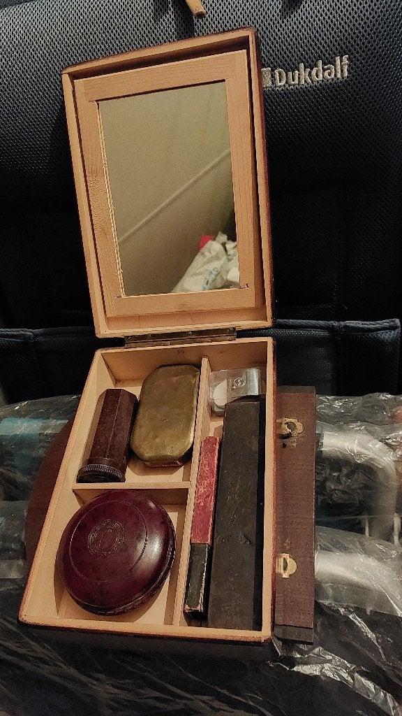 Scheerdoos, Antiek en Kunst, Antiek | Woonaccessoires, Ophalen of Verzenden
