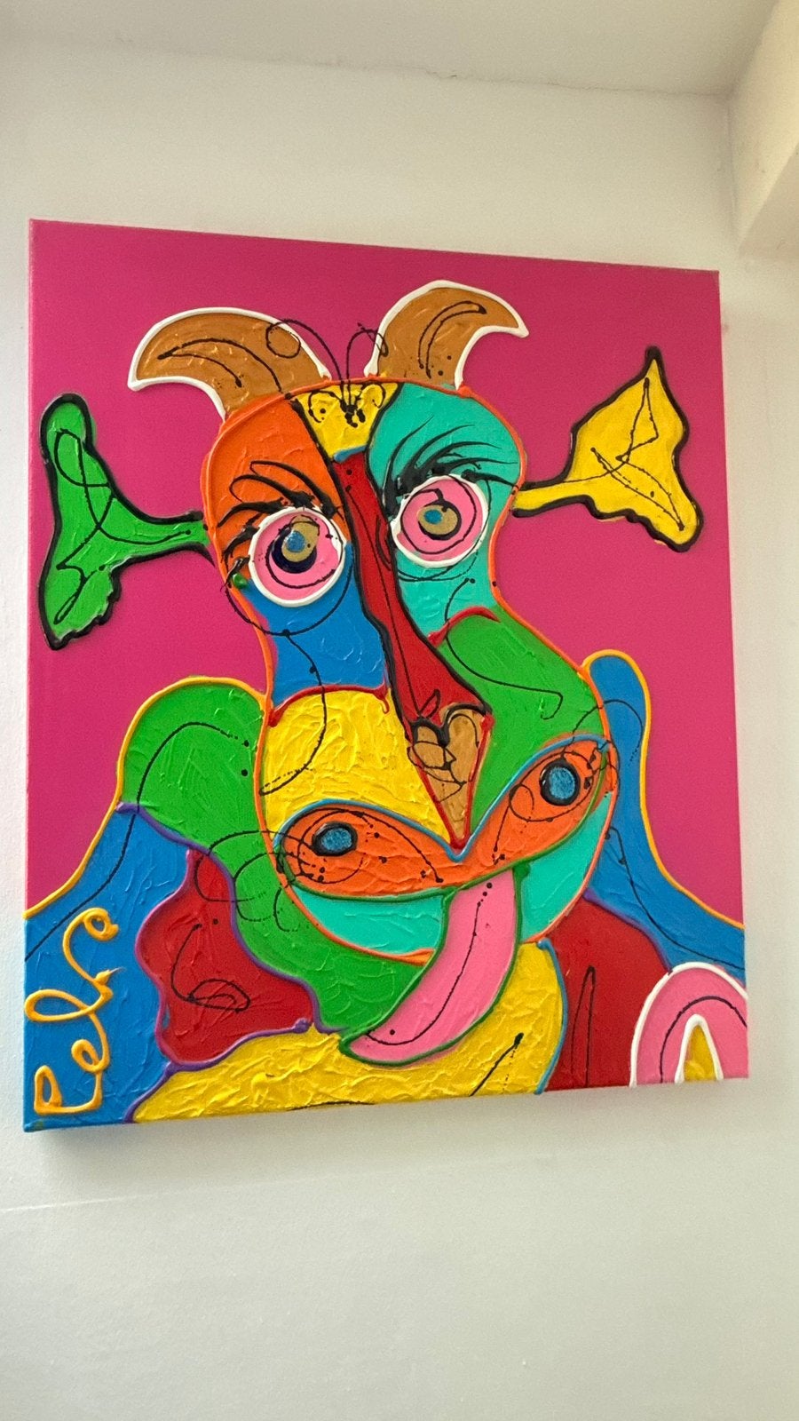 Peko schilderij met certificaat, Ophalen of Verzenden