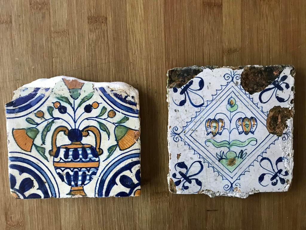 2 antieke tegels., Ophalen of Verzenden