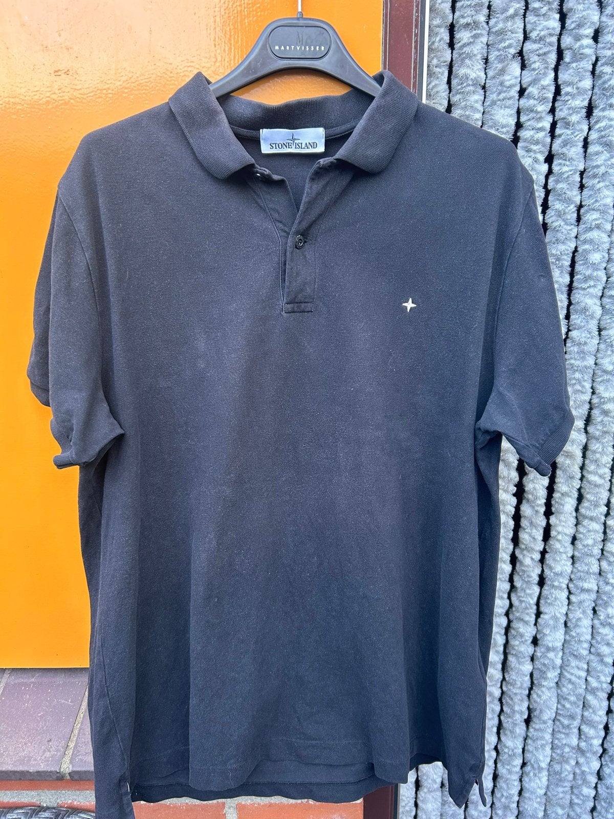 Stone Island heren polo - Zwart - Maat XXL, Kleding | Heren, Ophalen of Verzenden, Gedragen, Overige maten, Zwart