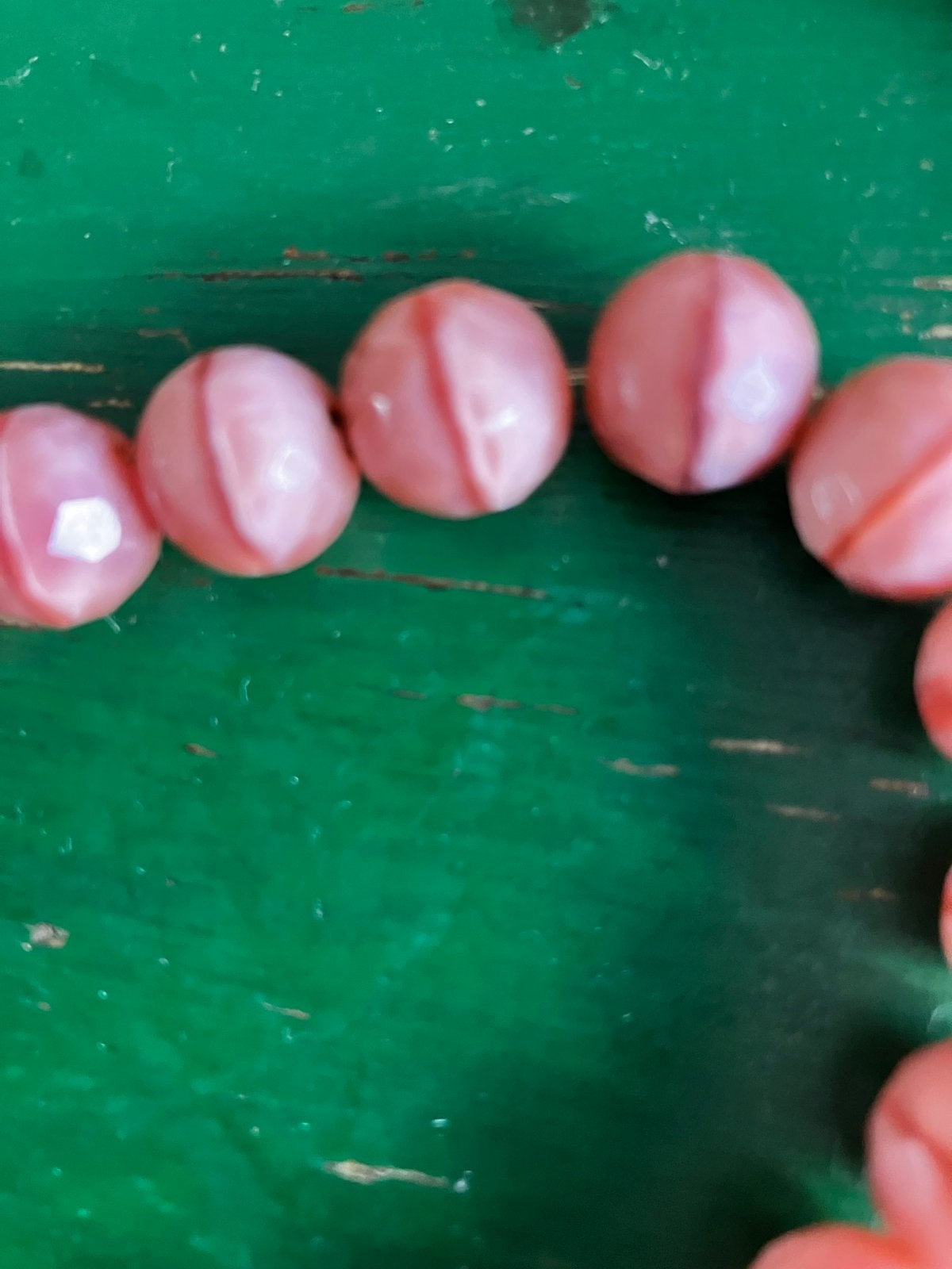Vintage Ketting Jaren '30 - Roze Kralen, Ophalen of Verzenden, Gebruikt, Roze, Overige materialen