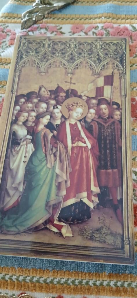 Drie porseleinen wandborden, religieuze voorstelling, Antiek en Kunst, Ophalen of Verzenden