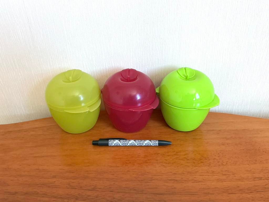 Tupperware 3 x Appel Fruitbakjes Bewaarbakjes v.a. €4,00., Huis en Inrichting, Keuken | Tupperware, Ophalen of Verzenden, Zo goed als nieuw