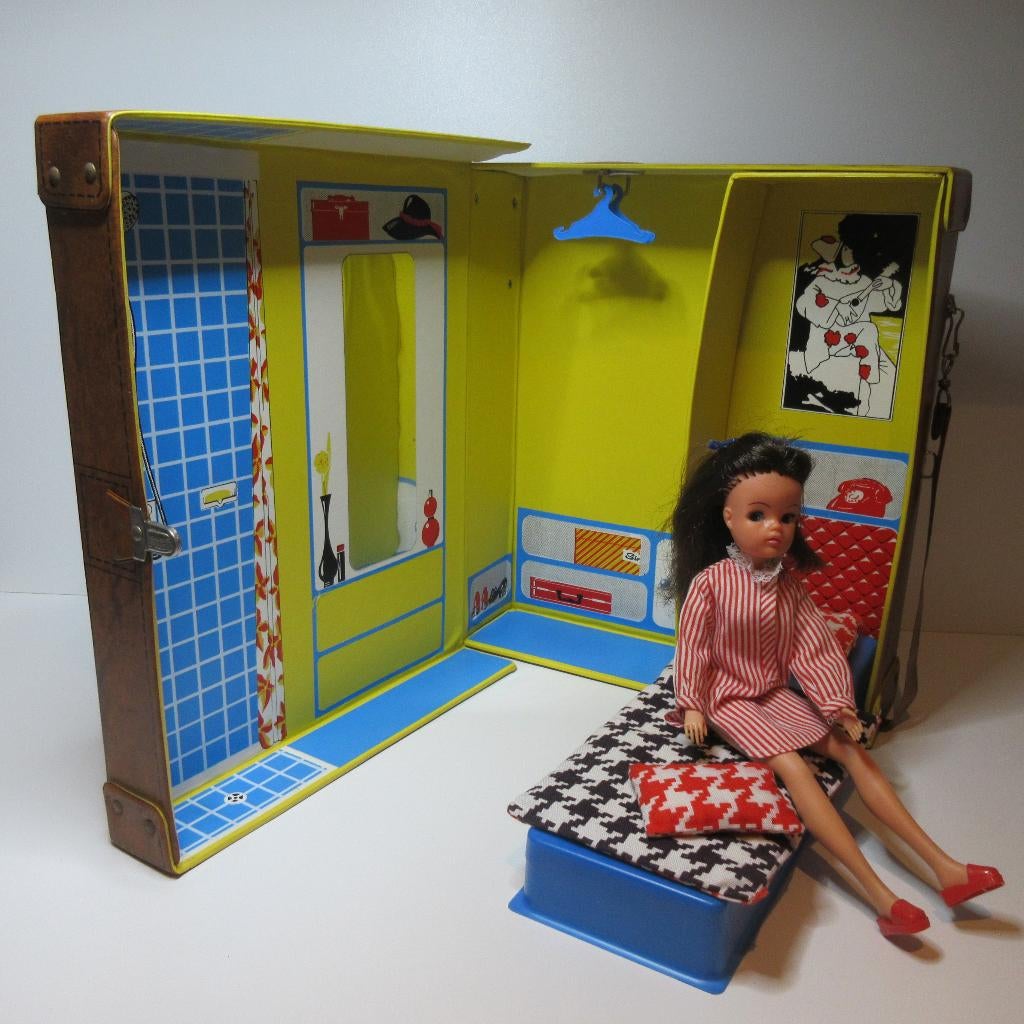 prachtige Sindy draag bewaar koffer, Verzamelen, Ophalen of Verzenden, Gebruikt, Accessoires