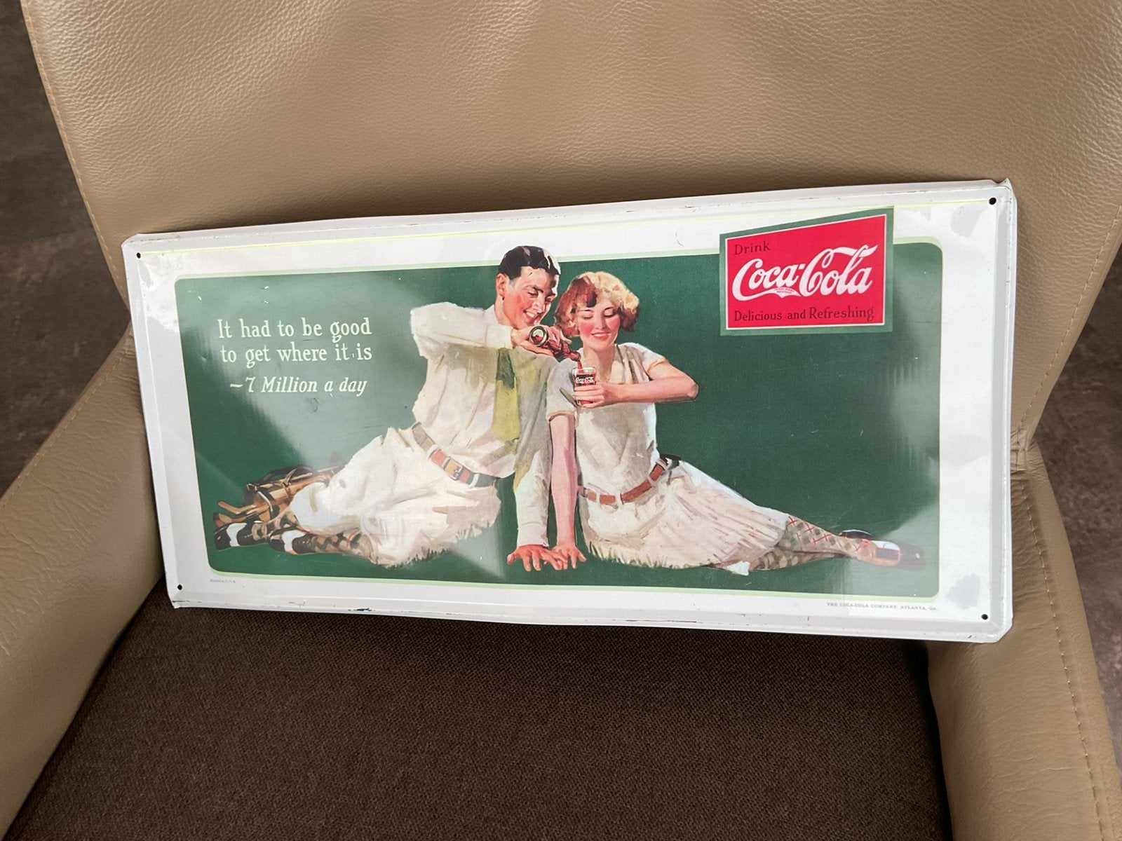 4 Reclameborden van Coca Cola, Verzamelen, Ophalen of Verzenden, Gebruikt, Reclamebord