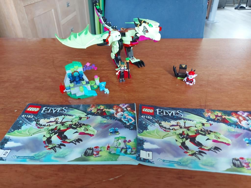 Lego Elves 41183 - De Drakenkoning, Ophalen of Verzenden, Zo goed als nieuw, Complete set, Lego