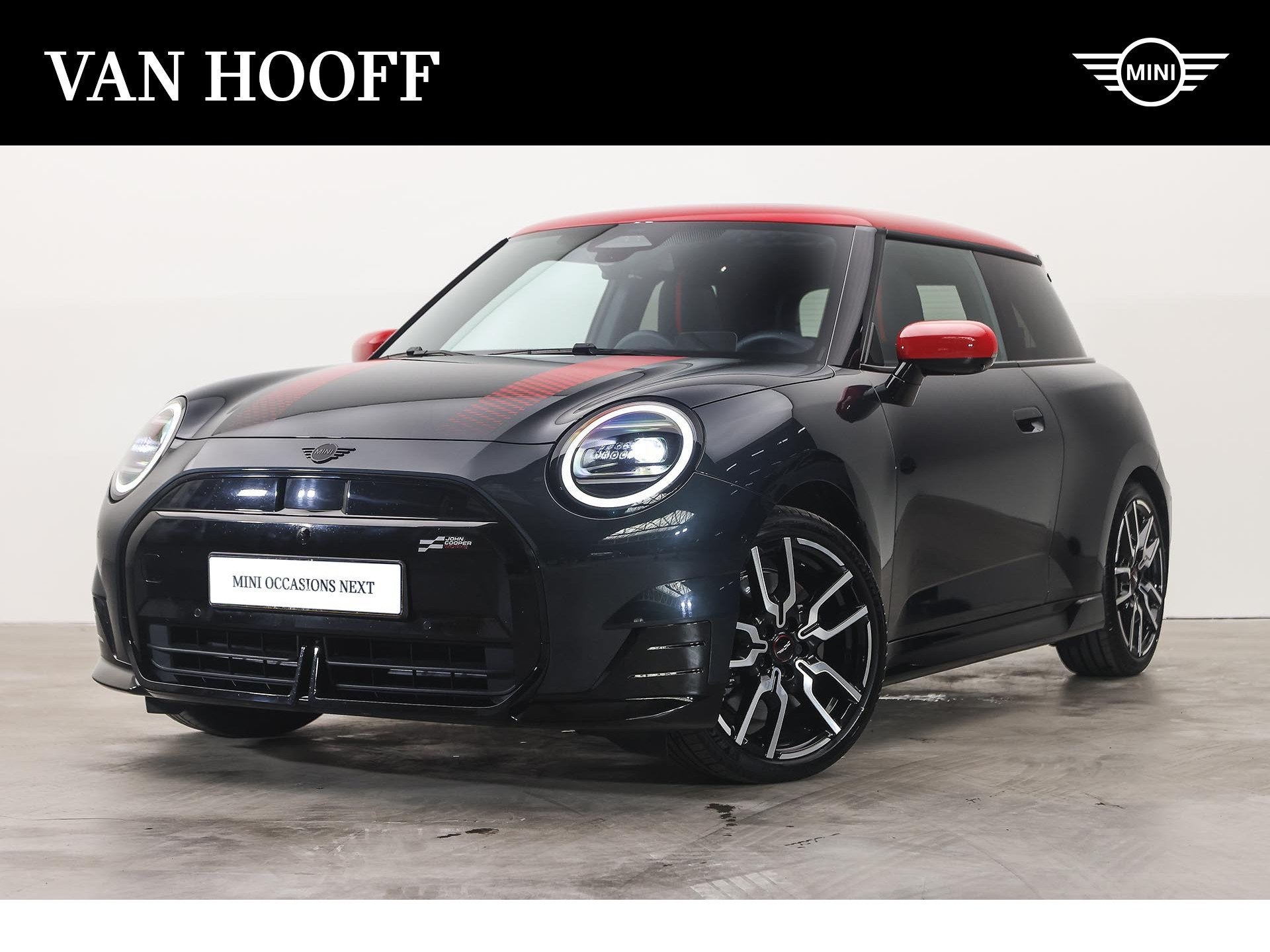 MINI Hatchback Cooper SE / John Cooper Works / Pakket XL / J, Auto's, Dealer onderhouden, Gebruikt, Zwart, Met garantie (alle)