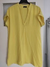 Yessica lichtgele dames shirt met diepe v-hals, Kleding | Dames, Maat 38/40 (M), Yessica, Geel, Ophalen of Verzenden