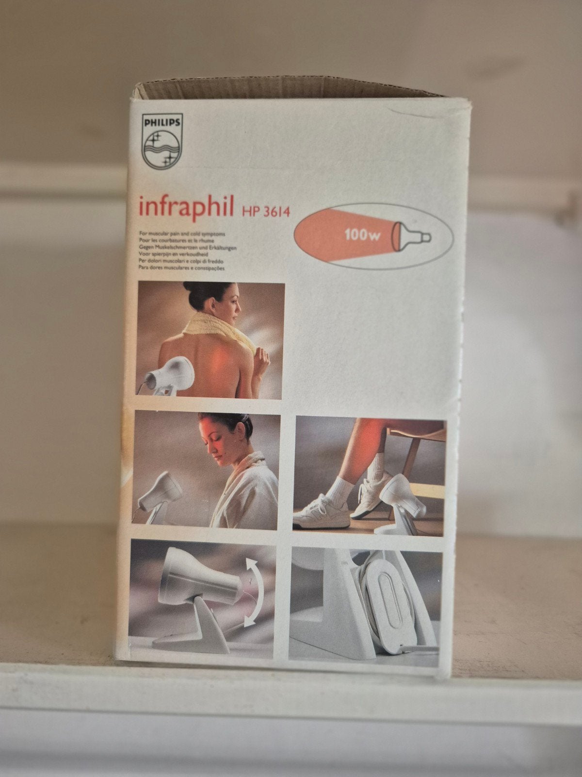 Philips Infraphil HP 3614 Infraroodlamp 100W, Ophalen of Verzenden, Gebruikt, Overige typen