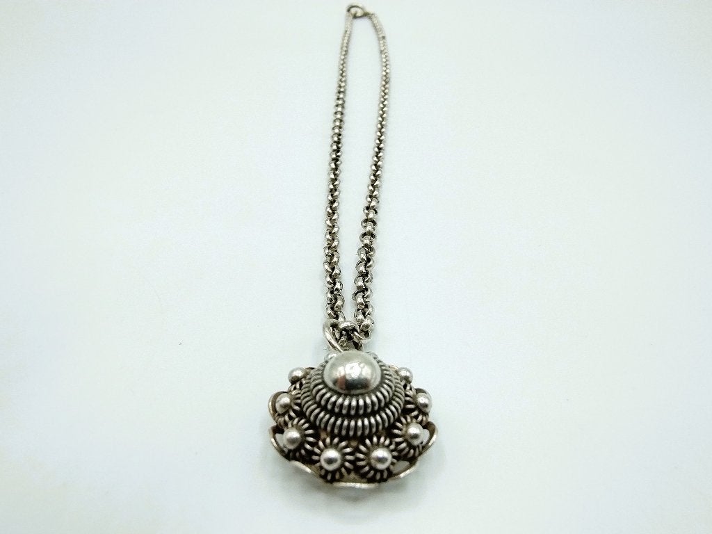 Zilveren jasseronketting met Zeeuwse knop hanger, 40,5 cm, Met hanger, Info@zilverwebsite.nl, Verzenden, Zo goed als nieuw