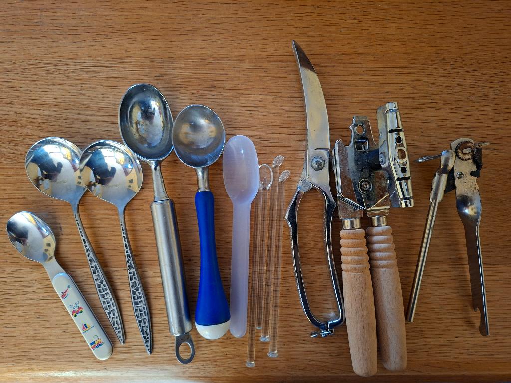 allerlei bestek en blikopeners, Ophalen of Verzenden, Overige materialen