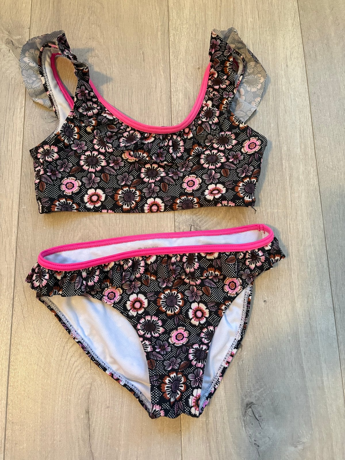 B.Nosy Bikini Maat 134/140 Z.g.a.n. Bloemenprint, Ophalen of Verzenden, Zo goed als nieuw, Meisje, Sport- of Zwemkleding
