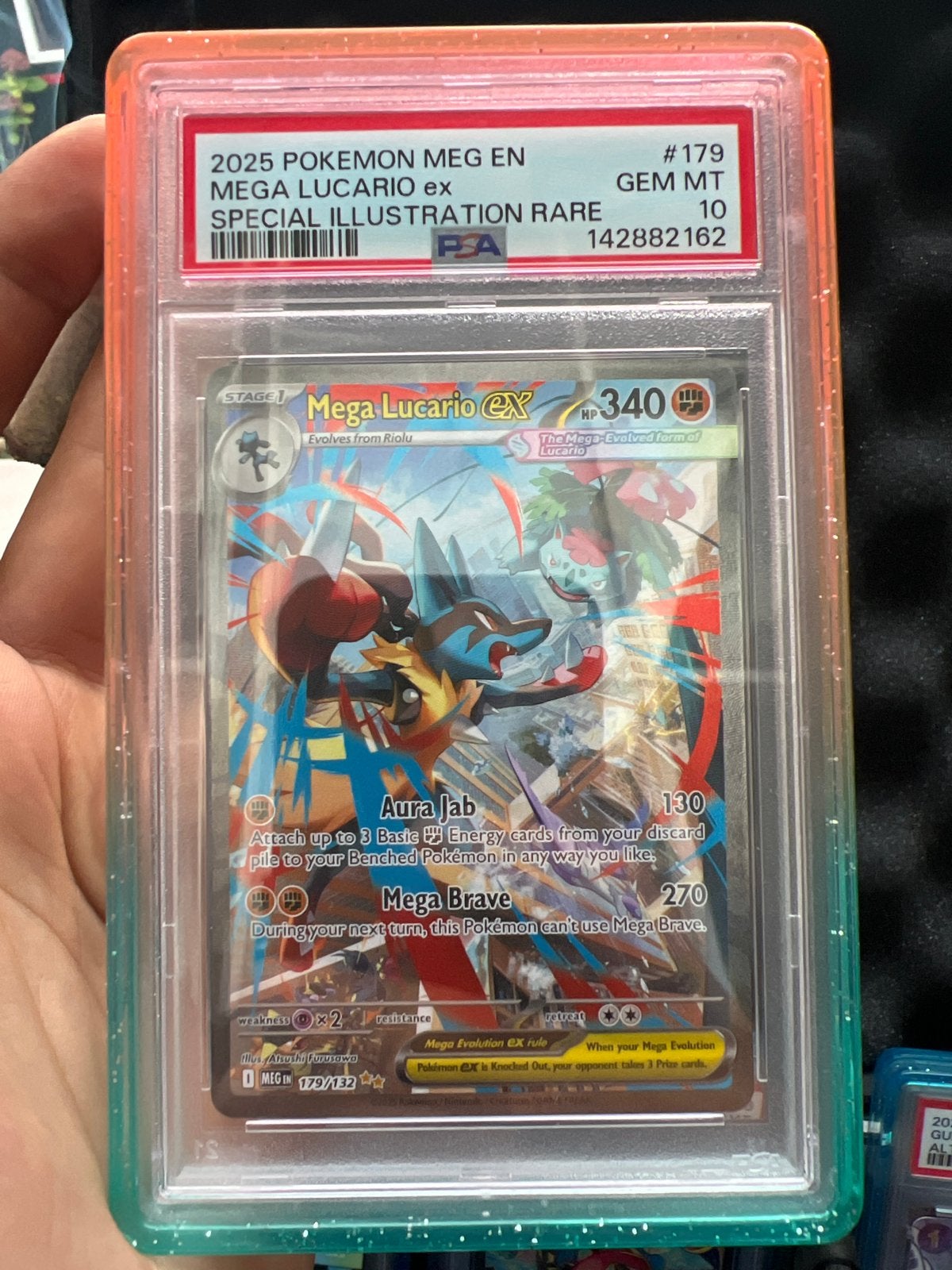 Pokémon Mega Lucario EX Special Illustration Rare PSA 10, Ophalen of Verzenden, Nieuw, Losse kaart