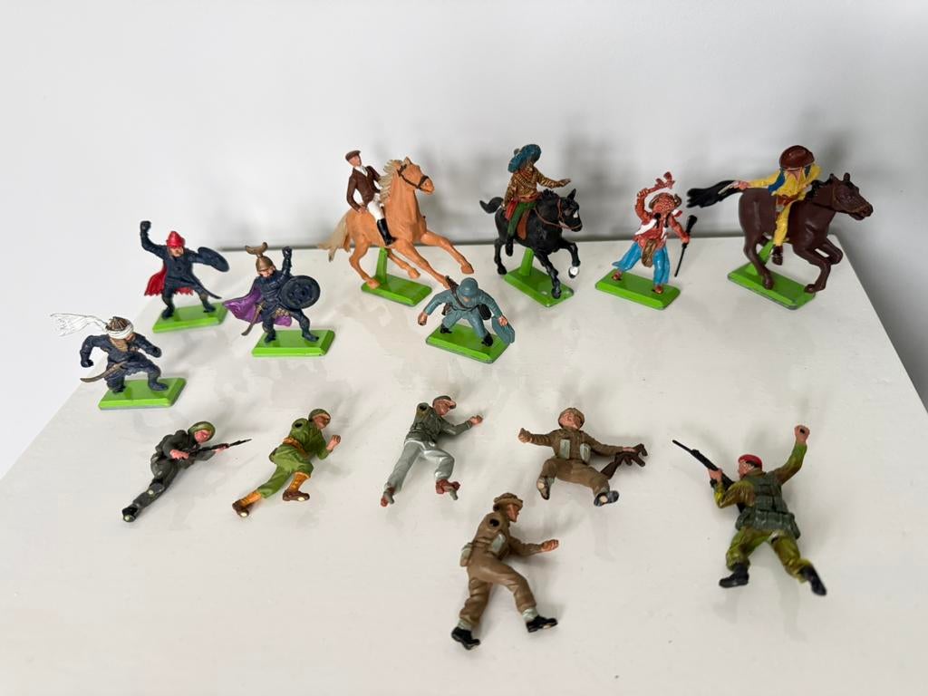 Lot oude Britains figuren, Verzenden, Gebruikt