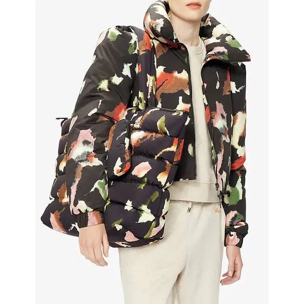 Ted Baker fluffie puff jasje jack kleurrijke print maat 38, Maat 38/40 (M), Overige kleuren, Verzenden, Nieuw