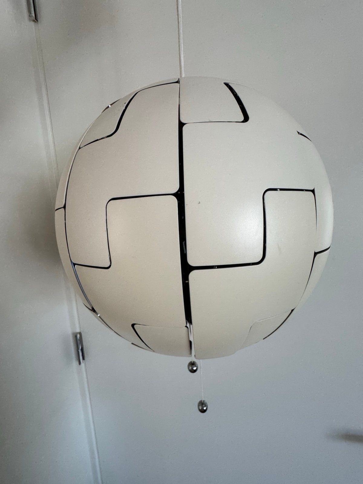 IKEA PS 2014 Hanglamp - Wit/Zilver, Ophalen, Gebruikt, Kunststof, E27 (groot)