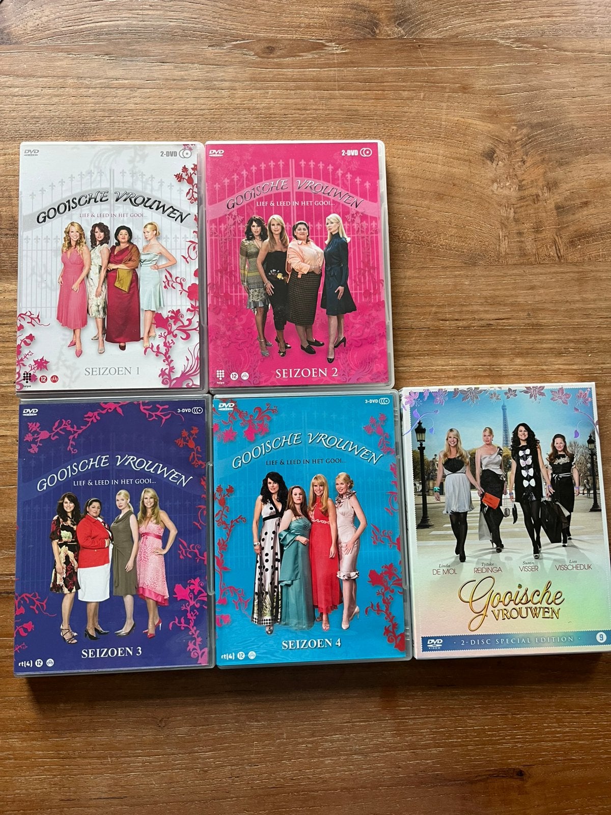 Gooische Vrouwen dvd’s serie 1 t/m 4 en film, Gebruikt, Komedie, Vanaf 12 jaar, Ophalen of Verzenden