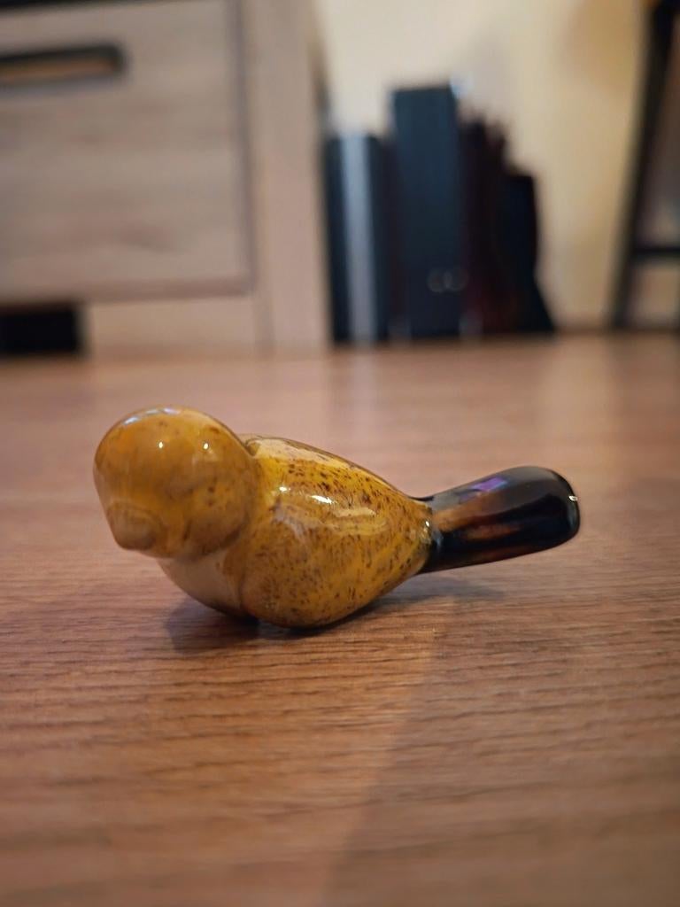 Decoratief keramisch vogeltje, Ophalen of Verzenden, Zo goed als nieuw