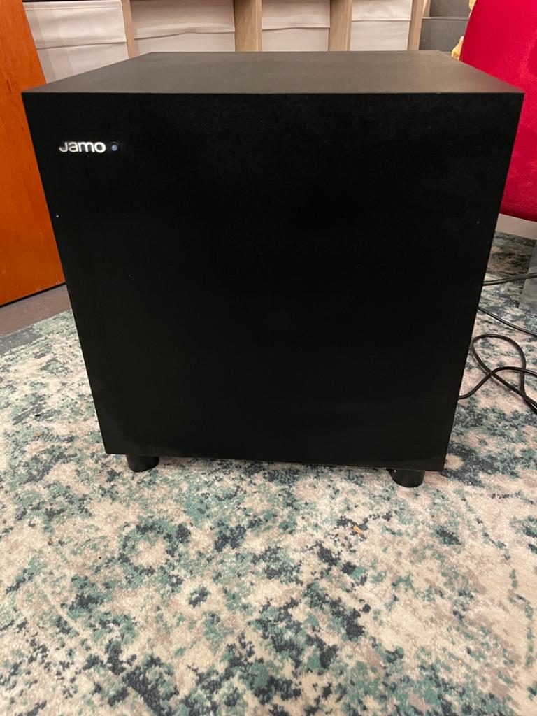 Jamo 5.1 surround set, Ophalen, Subwoofer, Zo goed als nieuw, 120 watt of meer