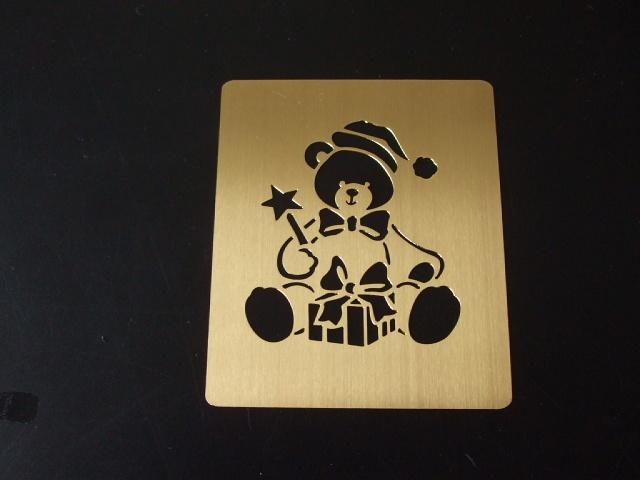 Snij + Embossing Mal 7.5 cm bij 7.5 cm. Kerst beertje, Ophalen of Verzenden, Zo goed als nieuw, Kerst, Pons of Mal