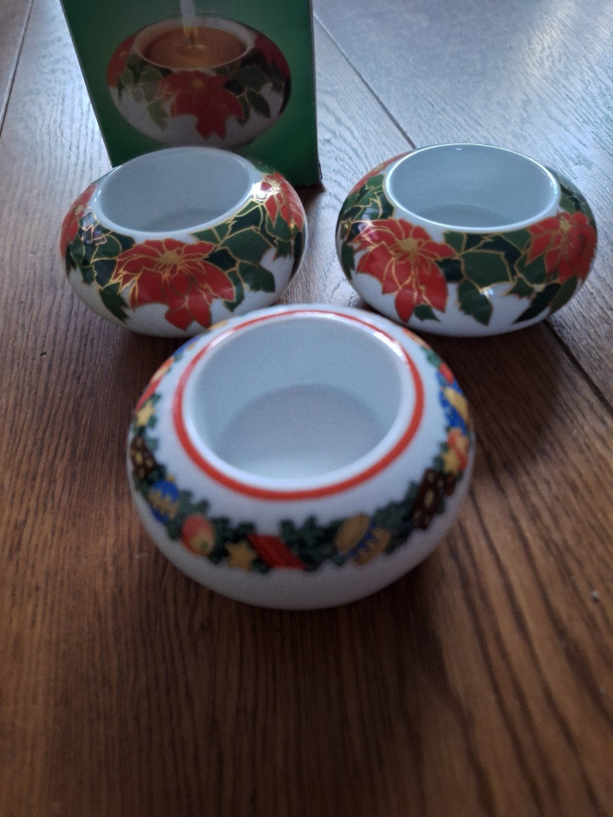 3x Arzberg waxinelichthouder. Kerstmotieven. Kerstster, Ophalen of Verzenden, Zo goed als nieuw