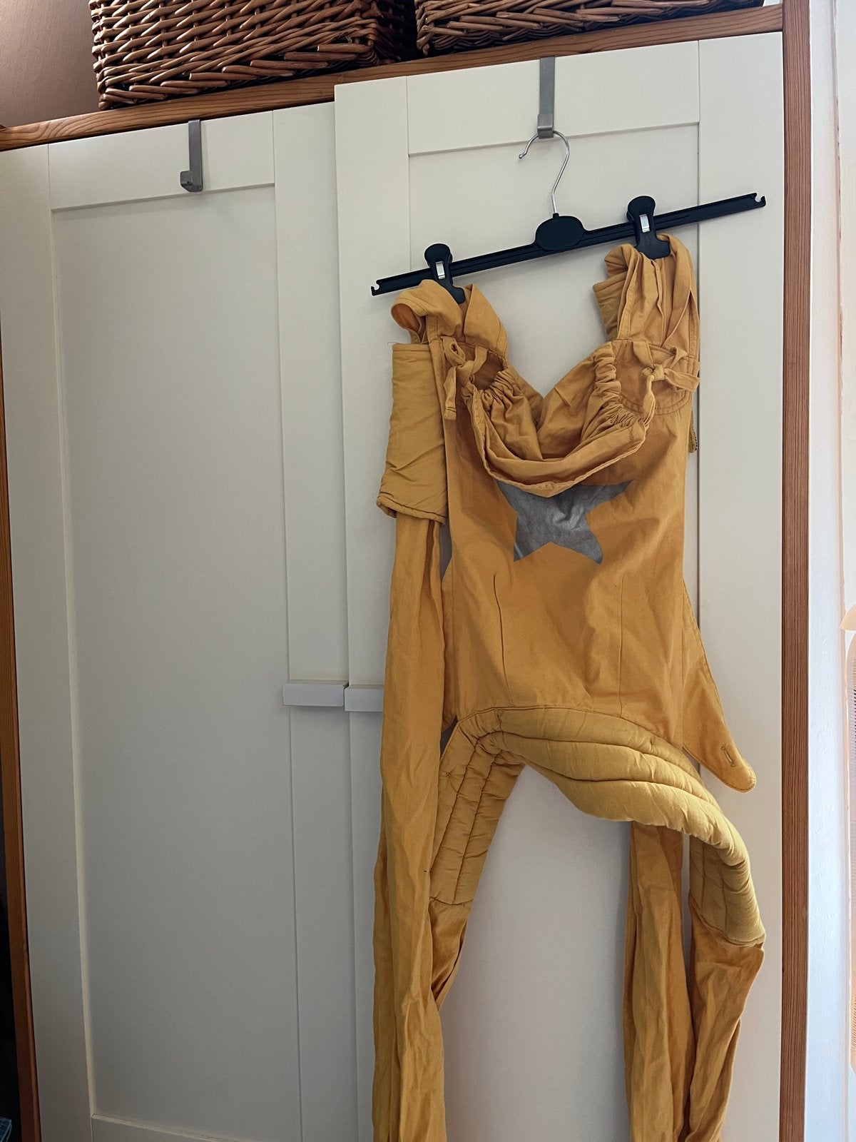 ByKay Mei Tai Draagzak Draagdoek combinatie Okergeel Katoen, Overige merken, Gebruikt, Buik of Rug, Ophalen of Verzenden