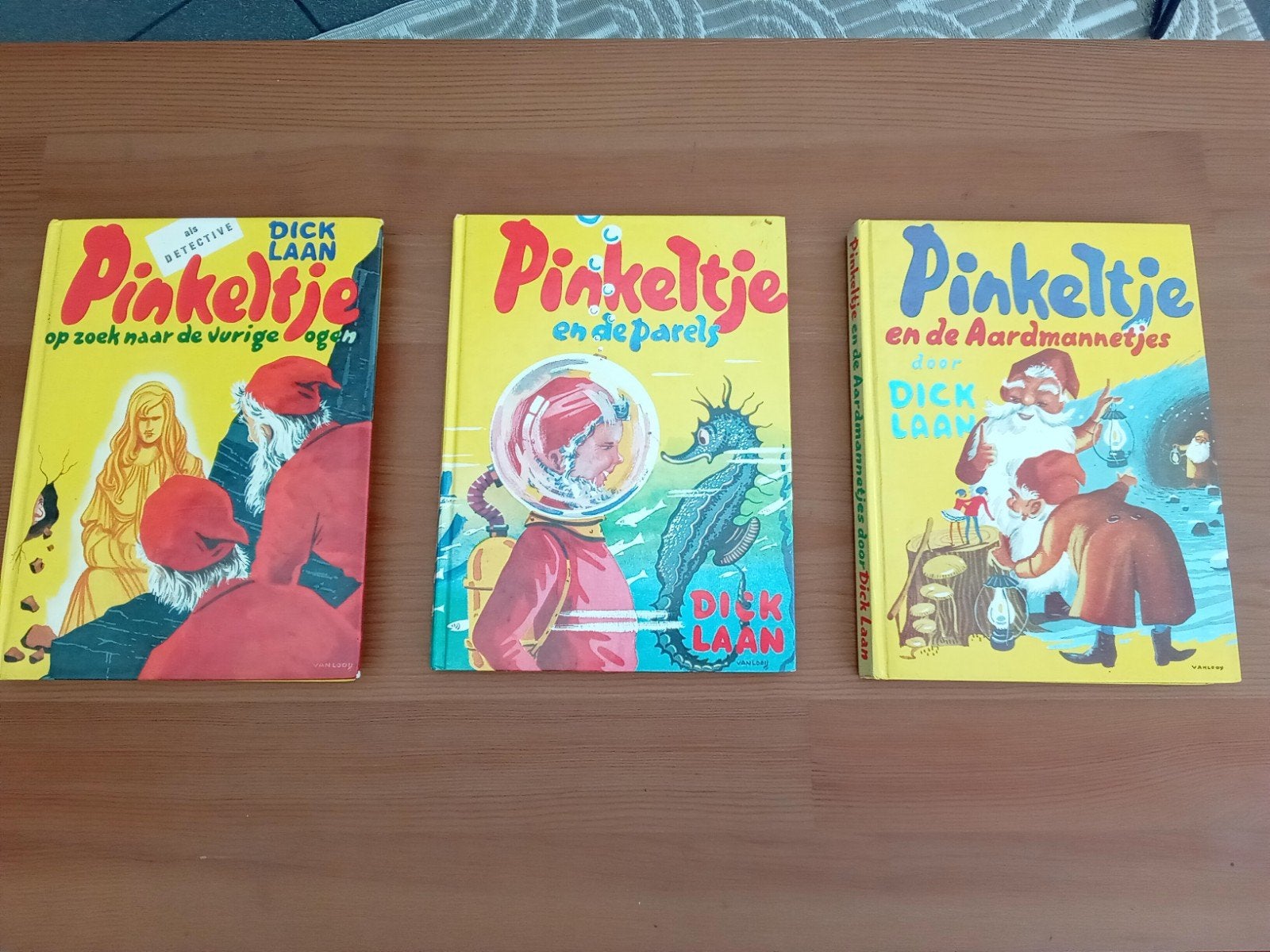 3 Pinkeltje boeken - Gelezen, Ophalen, Gelezen, Dick Laan, Sprookjes