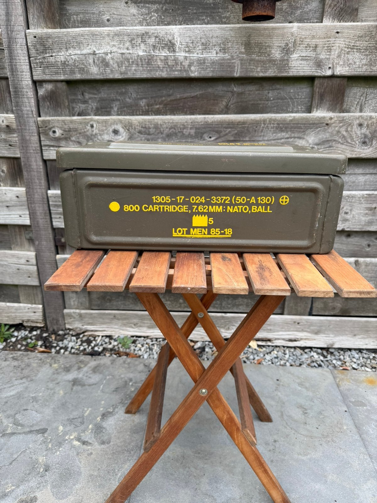 Munitie kist groot., Ophalen, Landmacht, Nederland, Kist of Geocache
