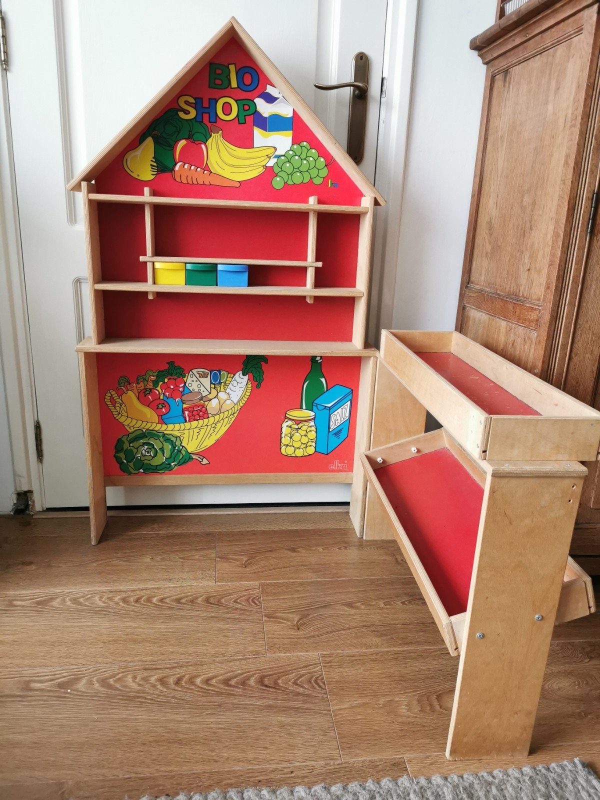 Vintage houten winkel, Ophalen, Toebehoren