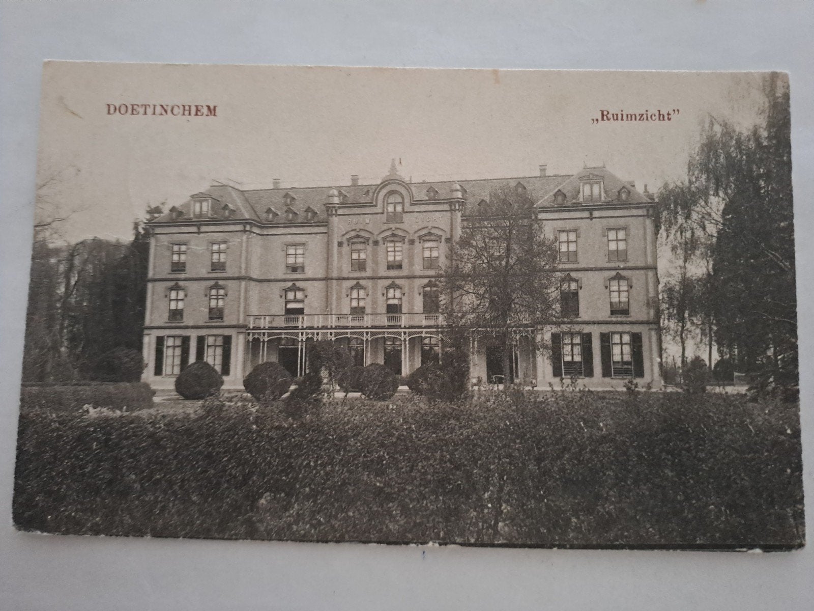 Doetinchem  ruimzicht, gelopen, Ophalen of Verzenden, 1940 tot 1960, Gelderland