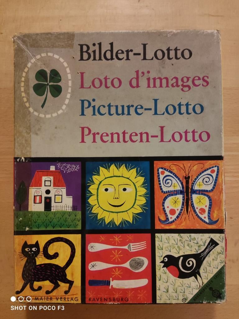 Bordspel - Vintage Bilder-Lotto, Een of twee spelers, Ophalen of Verzenden, Gebruikt, Maier Verlag / Ravensburger