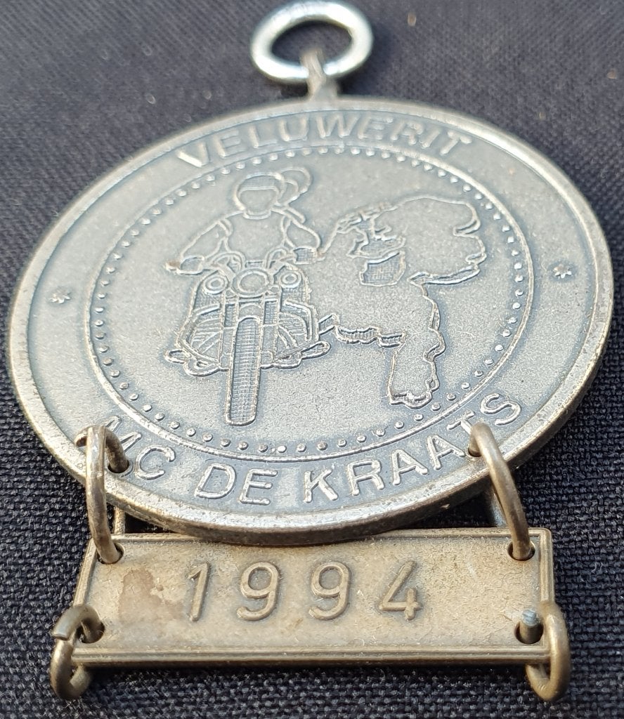 Plaquette Veluwerit MC de Kraats 1994, Verzamelen, Automerken, Motoren en Formule 1, Verzenden, Gebruikt, Motoren