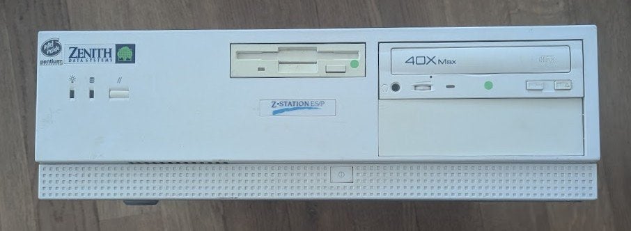 Zenith PC – Pentium 133 MHz – Windows 98, Ophalen