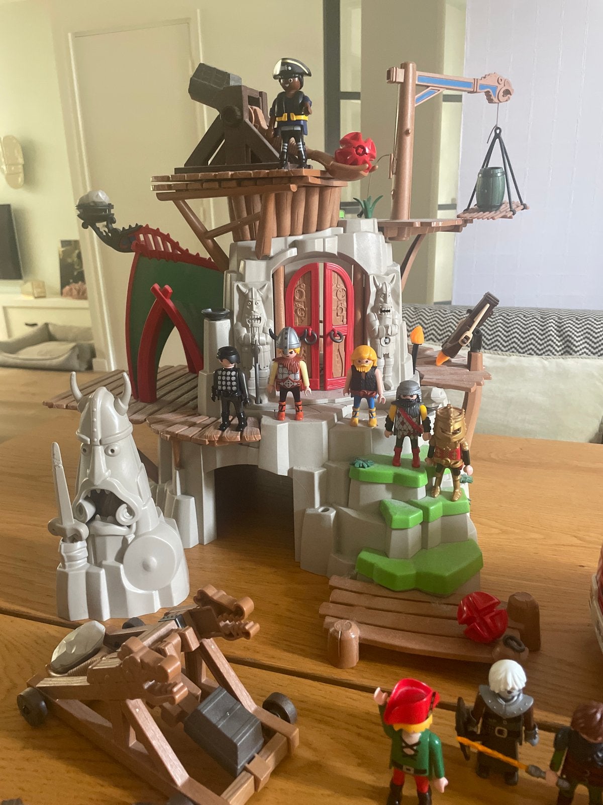 Grote Playmobil collectie: Kasteel, voertuigen en meer!, Ophalen, Gebouw, Complete set, Zo goed als nieuw