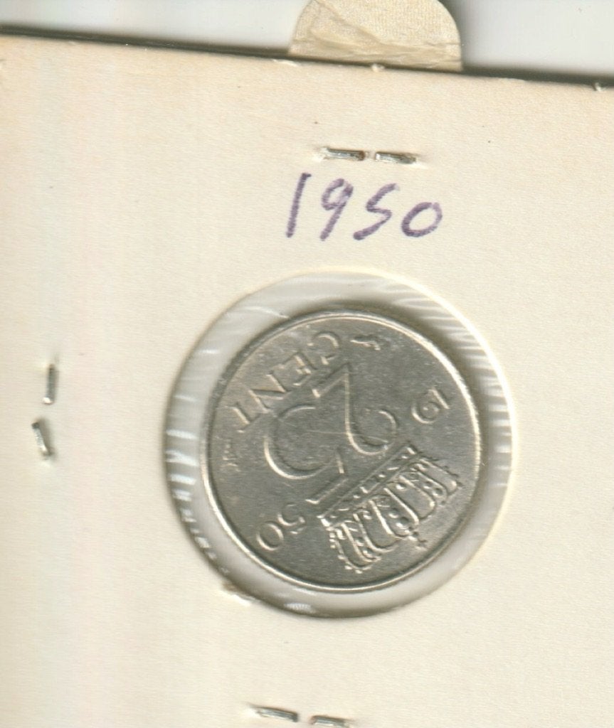 25 centen 1950 t/m 1980 in houder nederland, Verzenden, Koningin Juliana