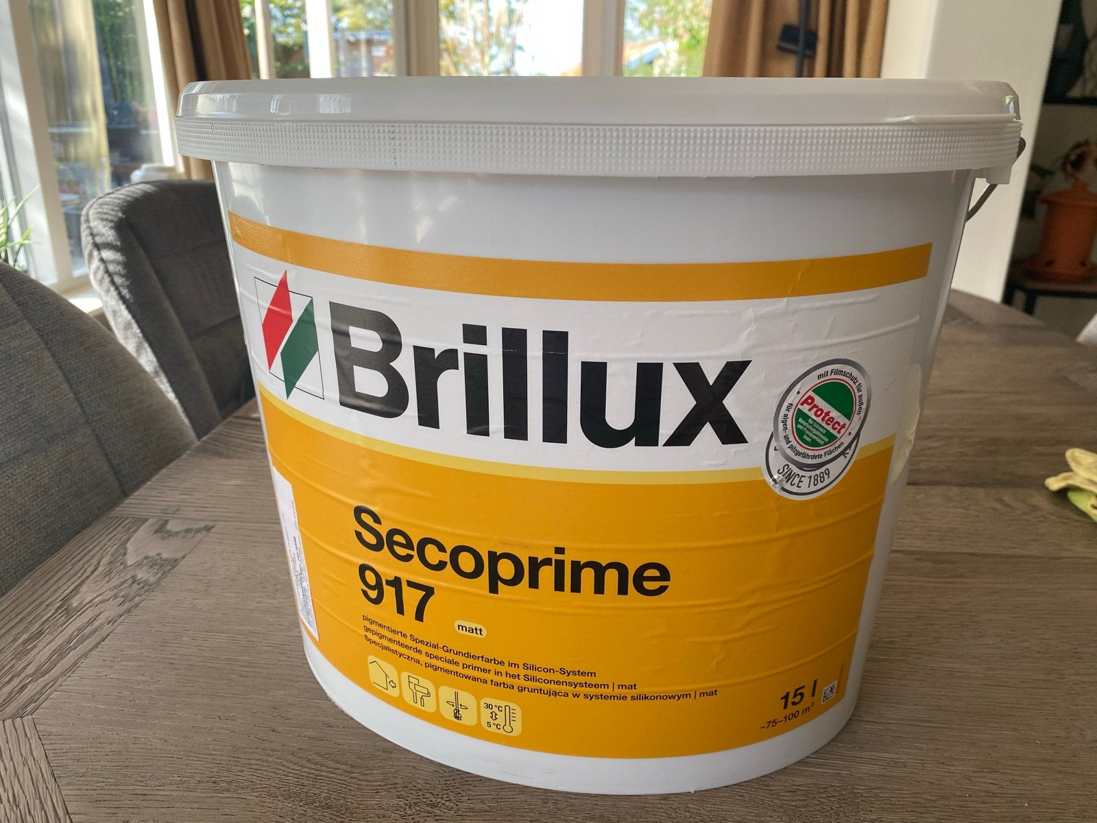 Brillux Secoprime 917 Mild Stone 15L, Ophalen, Beige, Nieuw, Verf