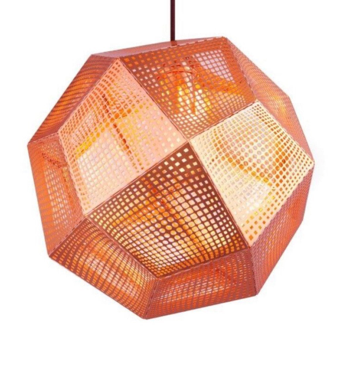 Prachtige Tom Dixon hanglamp Etch Brons (32cm) - zgan!, Ophalen, Zo goed als nieuw, Metaal