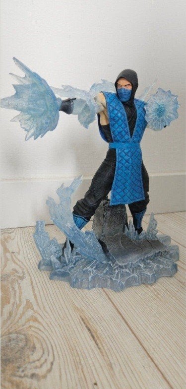 Mortal Kombat 11 Sub-Zero actiefiguur met ijs effecten, Ophalen of Verzenden, Zo goed als nieuw, Fantasy