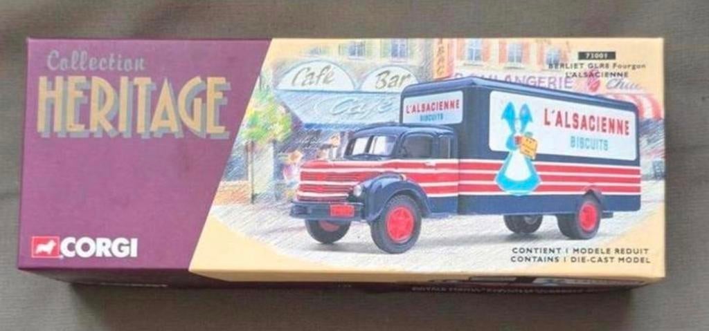 Corgi die-cast model van een Berliet GLR8 Fourgon, Ophalen of Verzenden, Bus of Vrachtwagen, Overige merken
