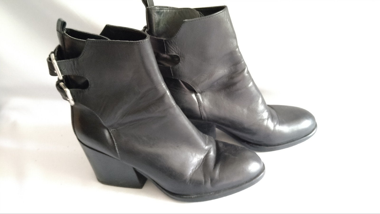 Zara women zwarte enkellaarsjes riemenn M 39 enkellaarzen, Lage of Enkellaarzen, Ophalen of Verzenden, Zo goed als nieuw, Zara